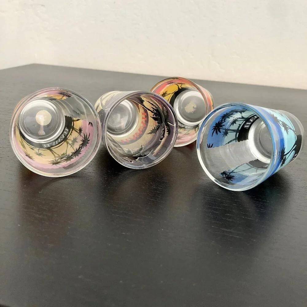 Set of 4 Shot Glasses from HAWAII